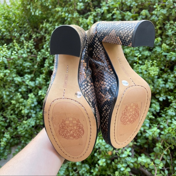 Vince Camuto Jemeria Python Platform Boots Booties - Picture 5 of 5